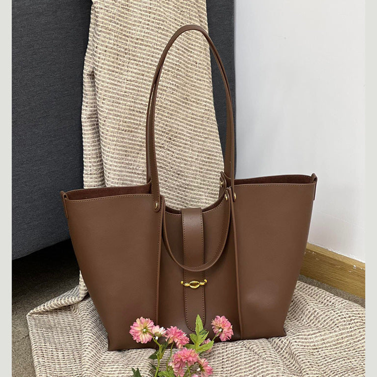 Genuine Leather Large Capacity High-grade Tote Bag For Women