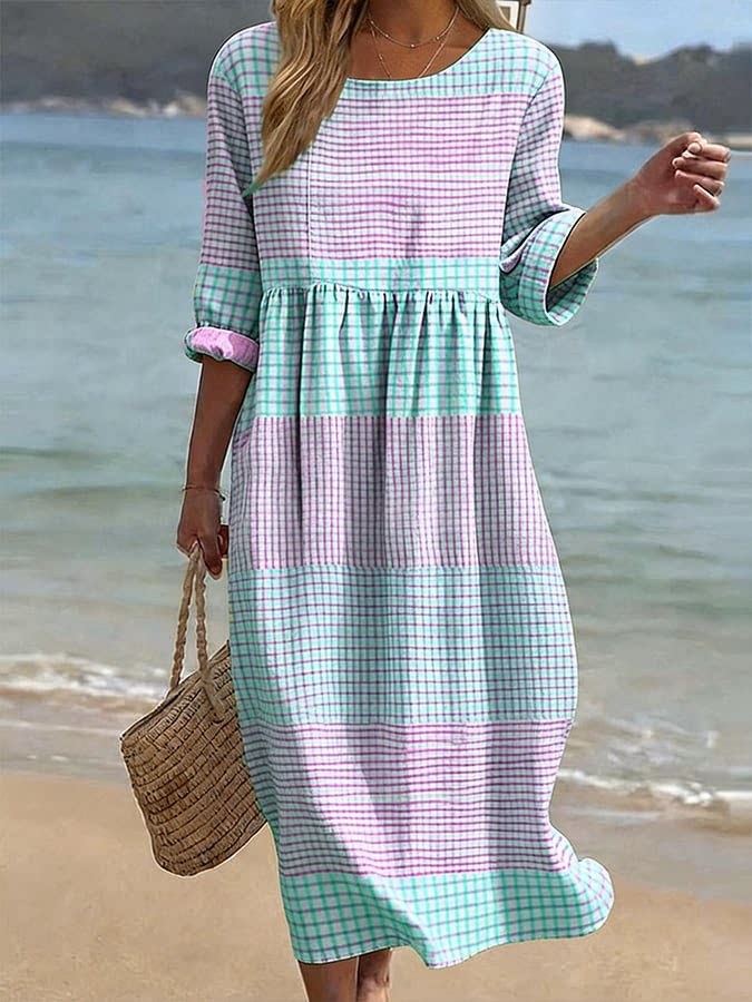 Casual V-Neck Summer Dress