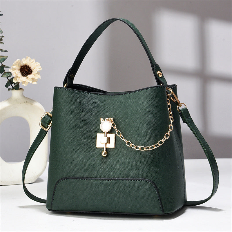 Classy Bucket Bag - Women Pu Leather Shoulder Bag