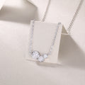 Luxurious Diamond Jewelry Pendant Set With Moissanite Diamond 0.1 carat, S925 Sterling Silver
