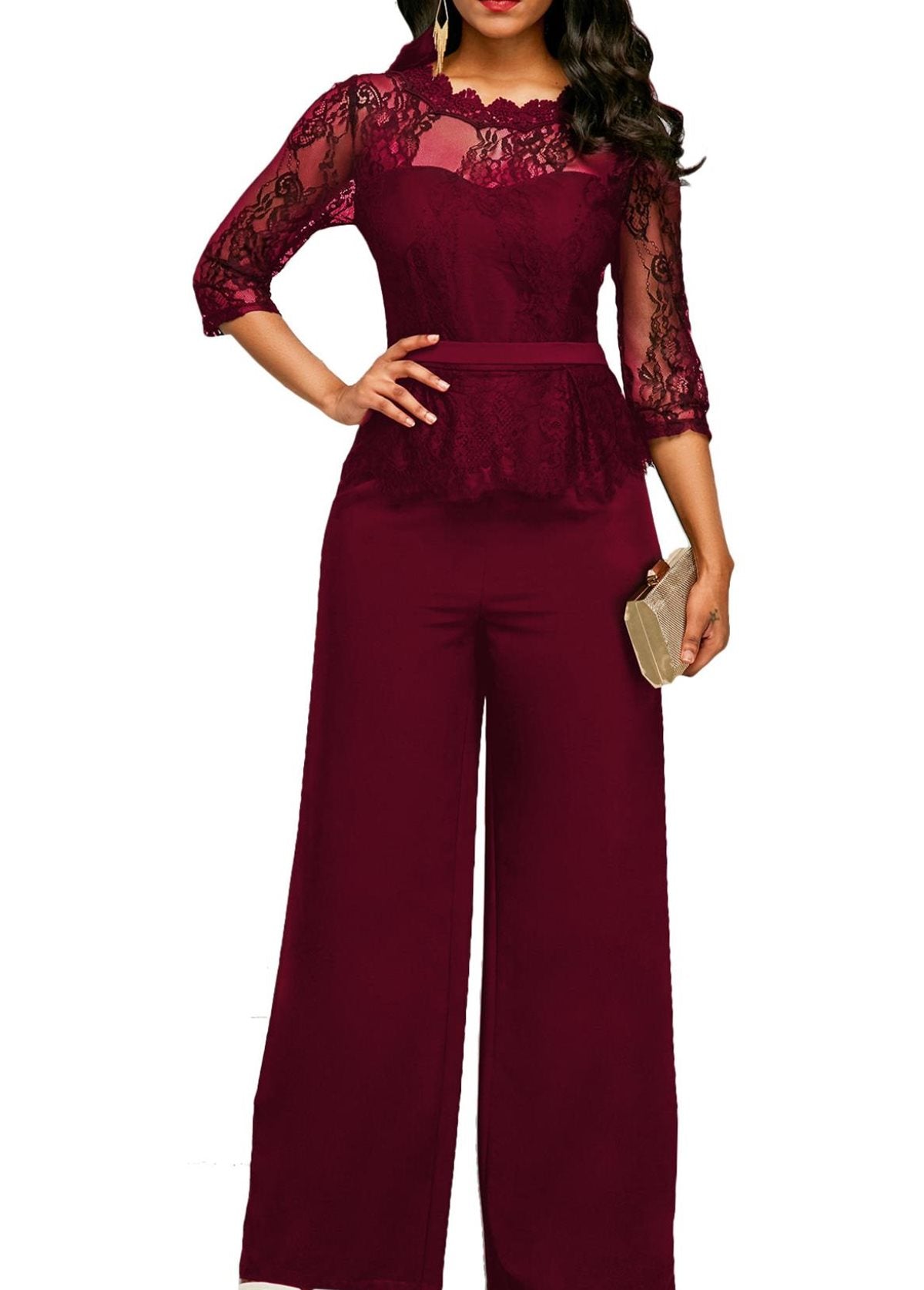 Elegant Lace Jumpsuit