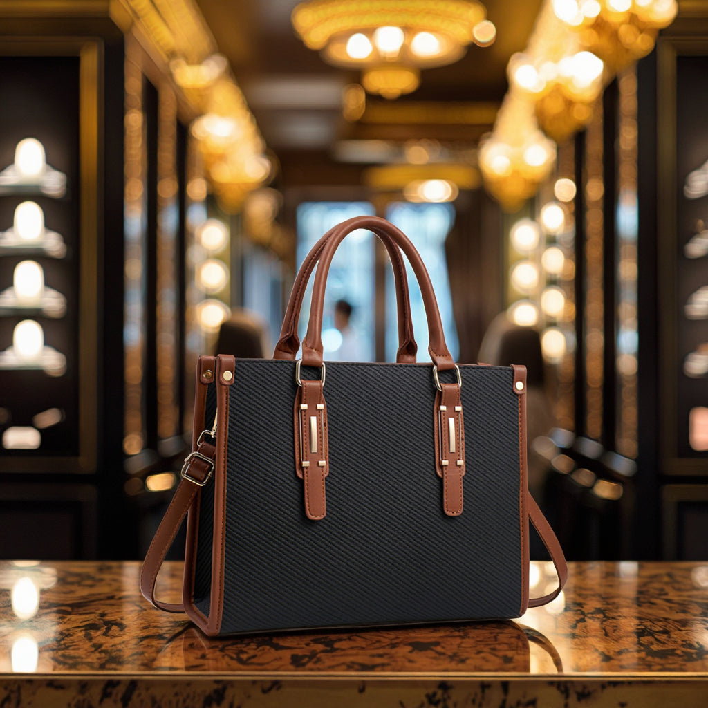 Exquisite Luxury Women's Tote Shoulder Bag, High Quality PU Leather