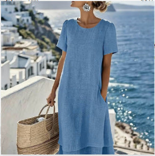 Casual V-Neck Summer Dress