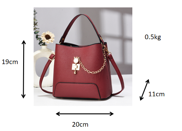 Classy Bucket Bag - Women Pu Leather Shoulder Bag