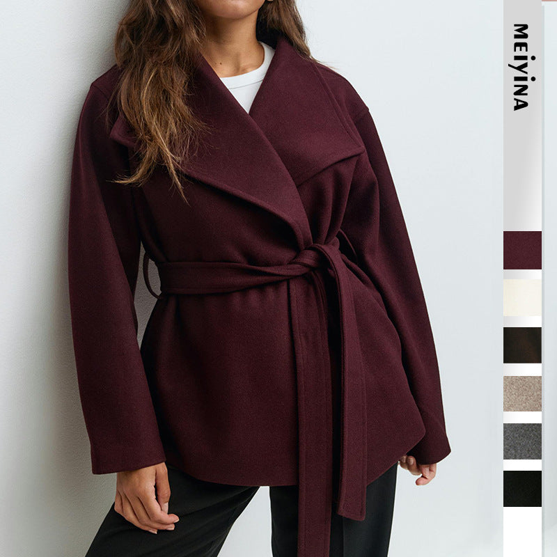 Lady`s Short Woollen Coat