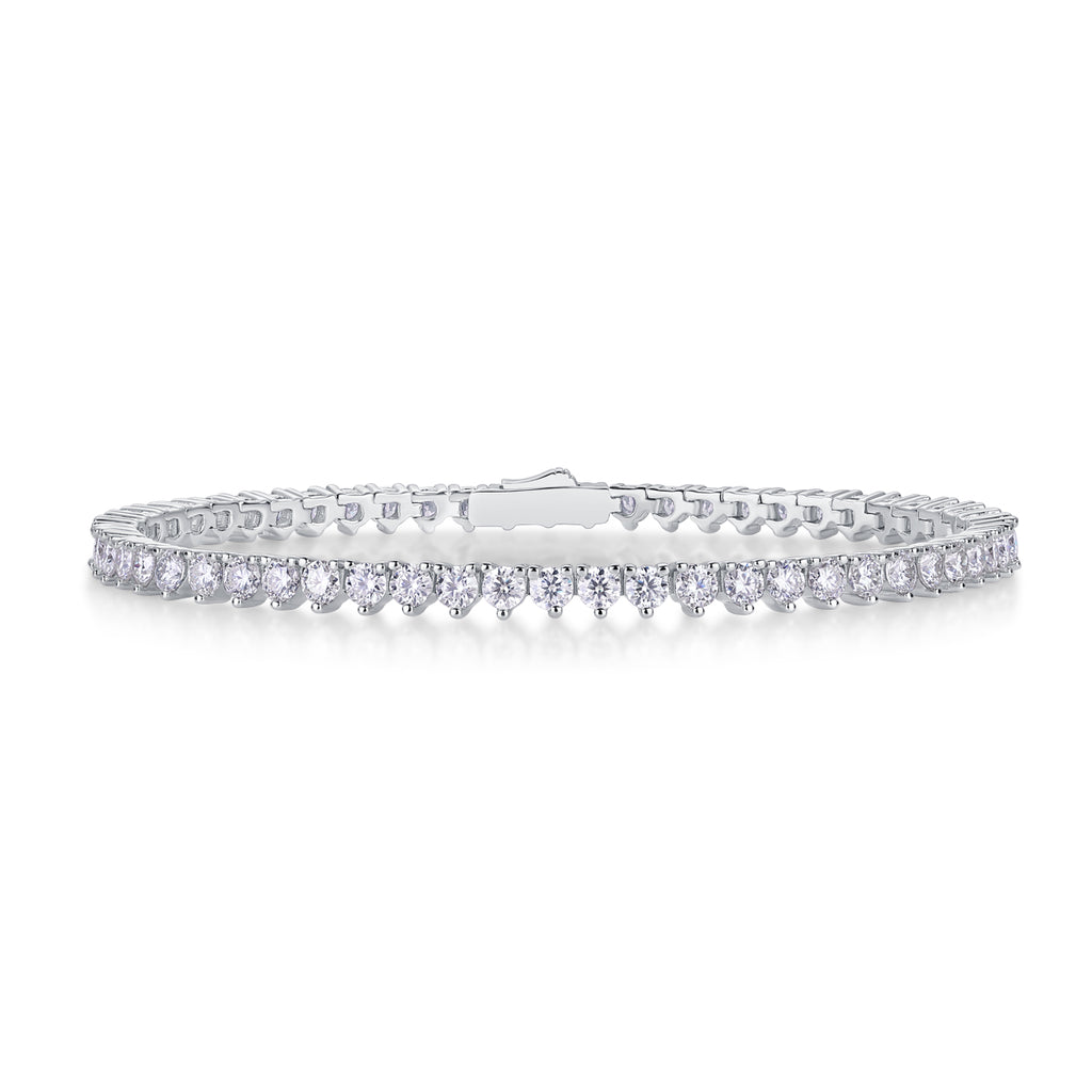 1Mark Luxury Fashion Mosan Diamond S925 Silver Bracelet Comparable To Natural Diamonds