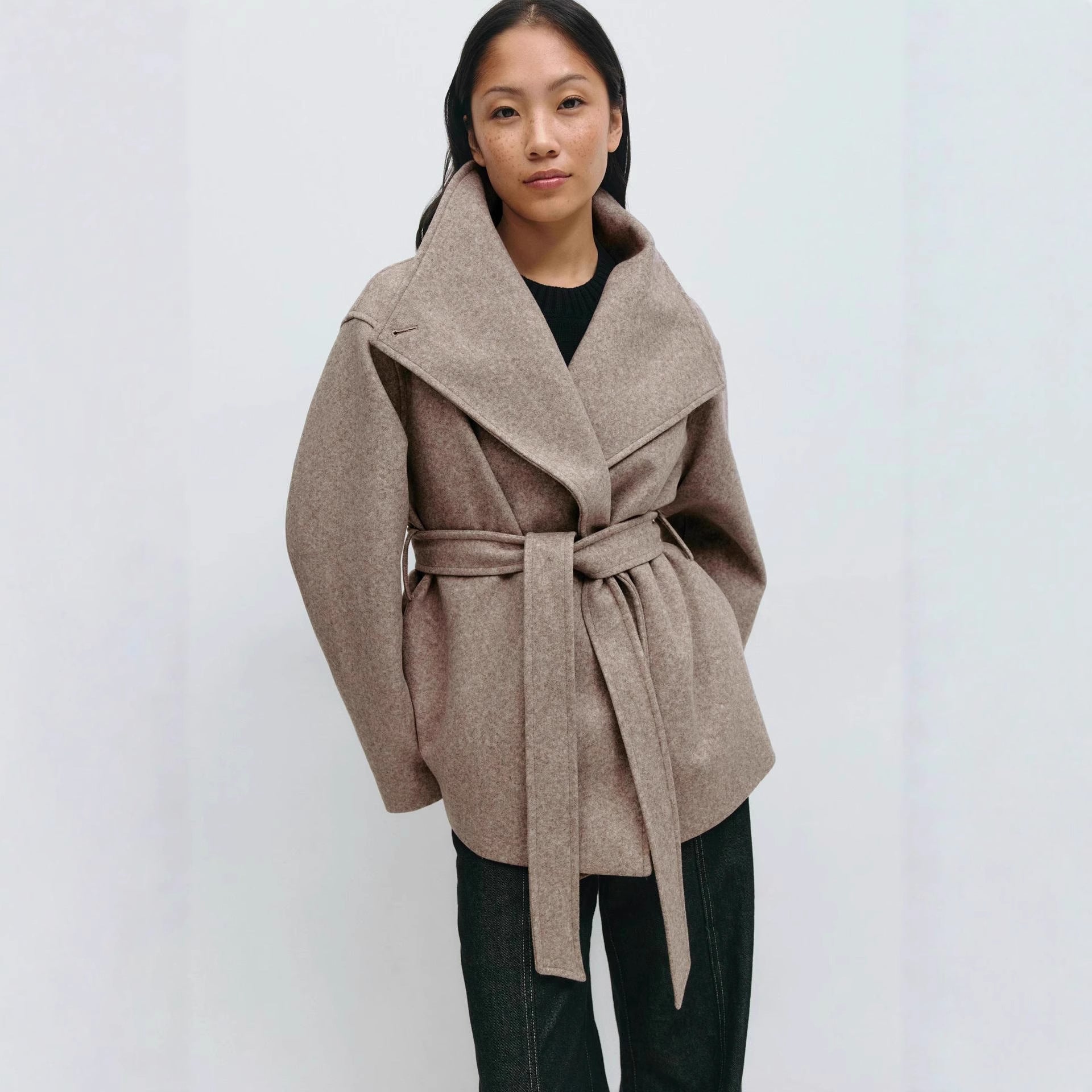 Lady`s Short Woollen Coat