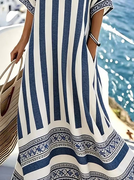 Women's Casual Summer Striped Dress