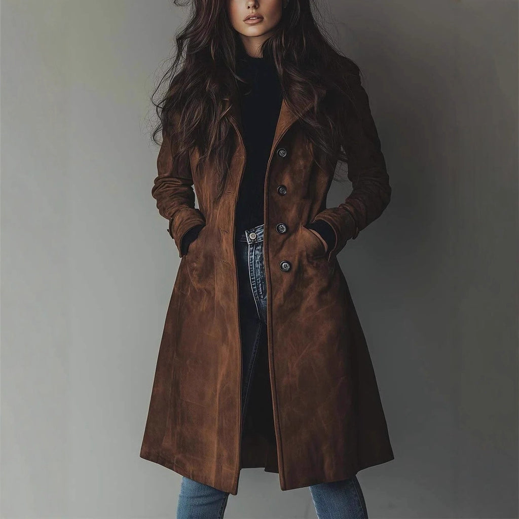 Women`s Western Style Long Trench Coat