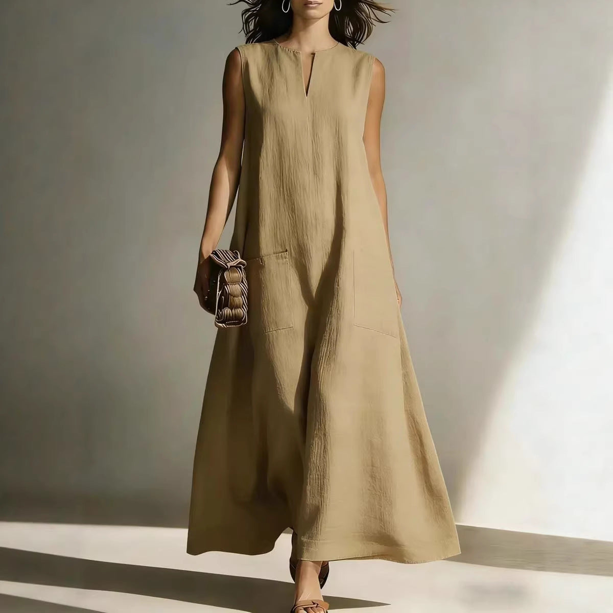 Women's Casual Minimalist Sleeveless Dress
