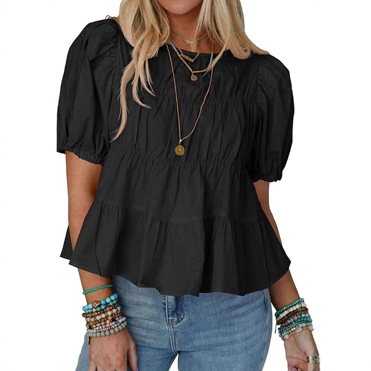 Summer Puff-sleeve Doll Top