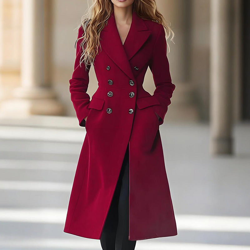Classic Double Breasted Women's Coat