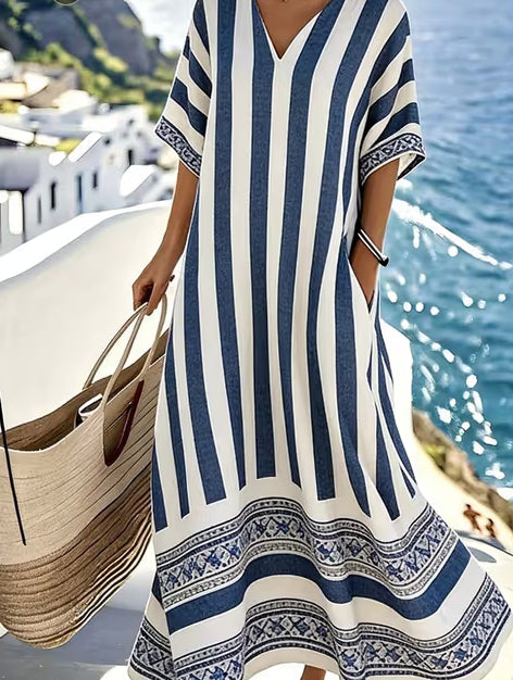 Women's Casual Summer Striped Dress