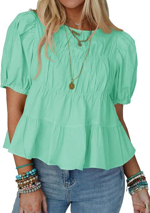 Summer Puff-sleeve Doll Top