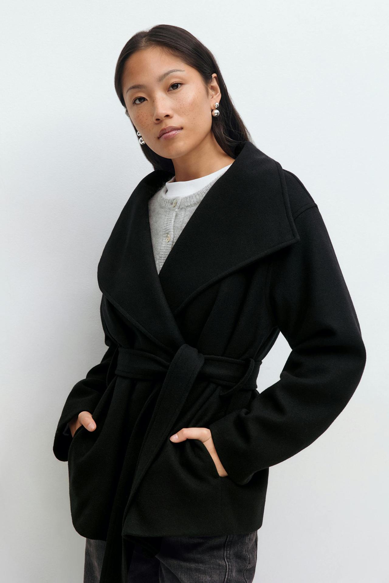 Lady`s Short Woollen Coat