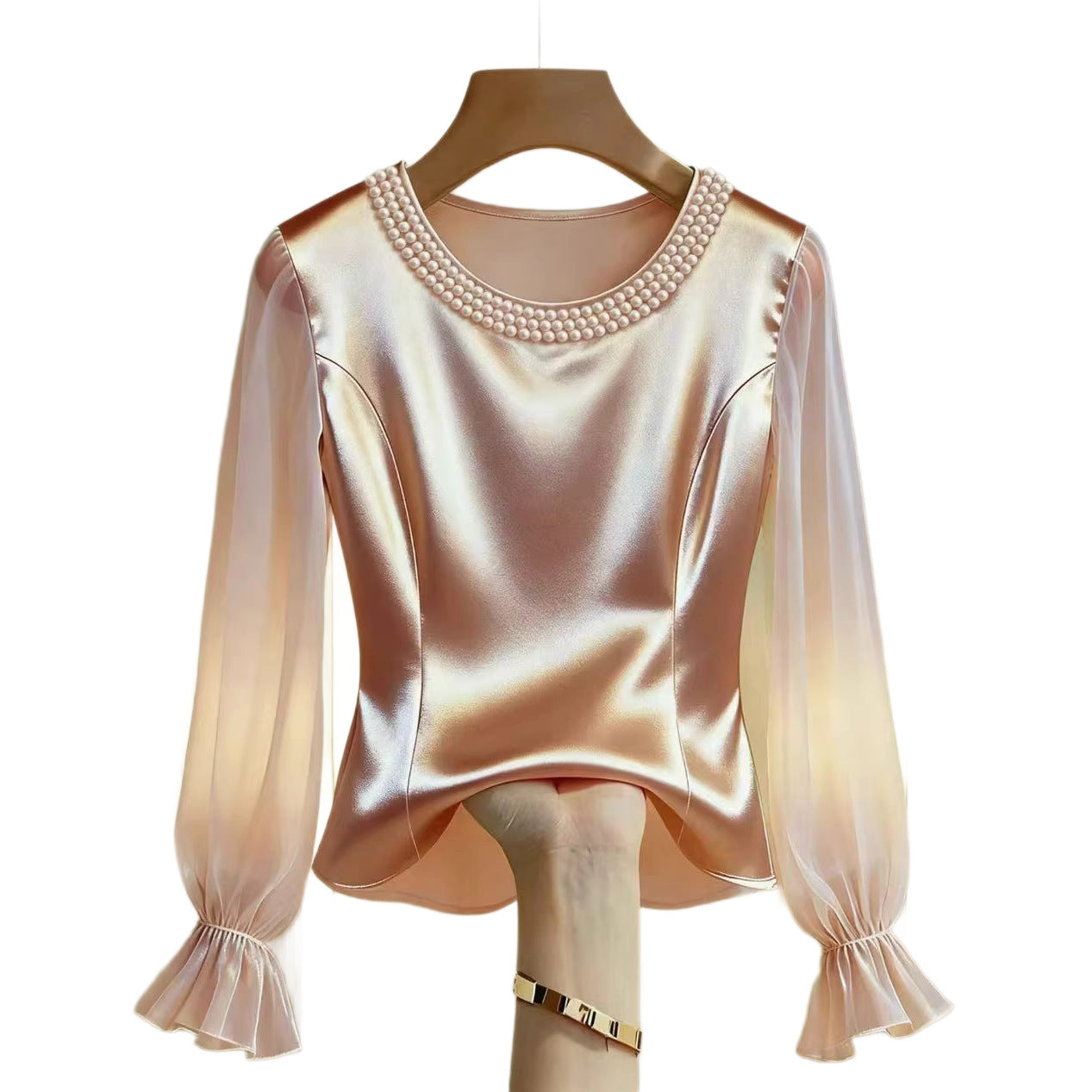 Long-sleeve Elegant Chic And Fashionable Blouse