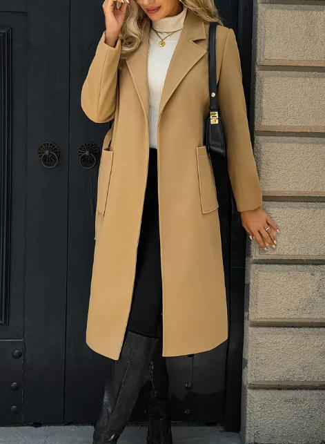 Women's Classic Belted Coat
