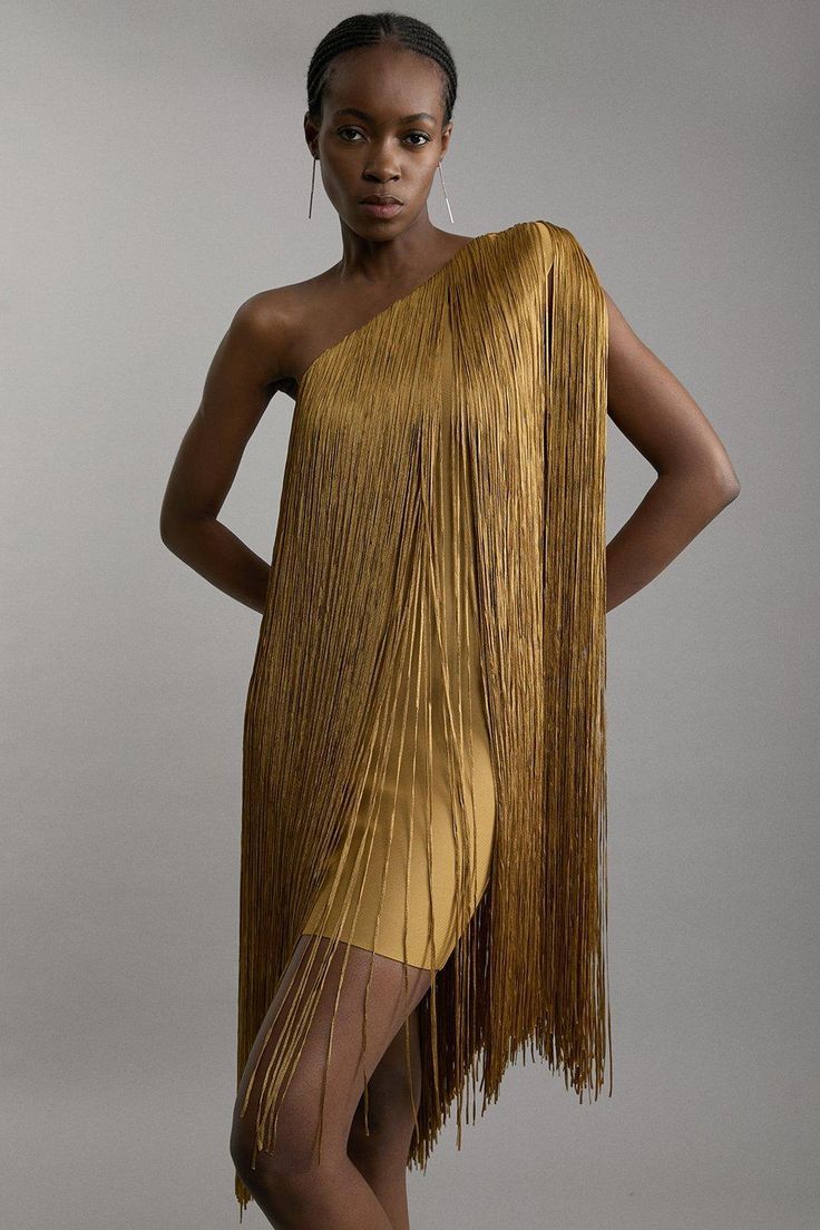 Sleek And Playful Tassel Party Dress
