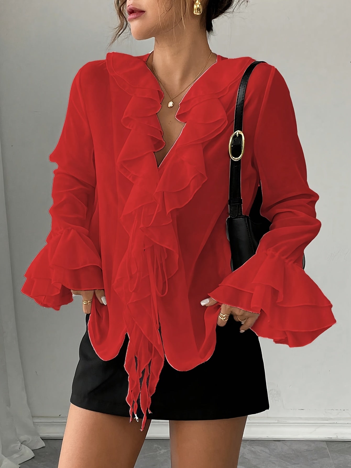 Chic Romantic Style Blouse