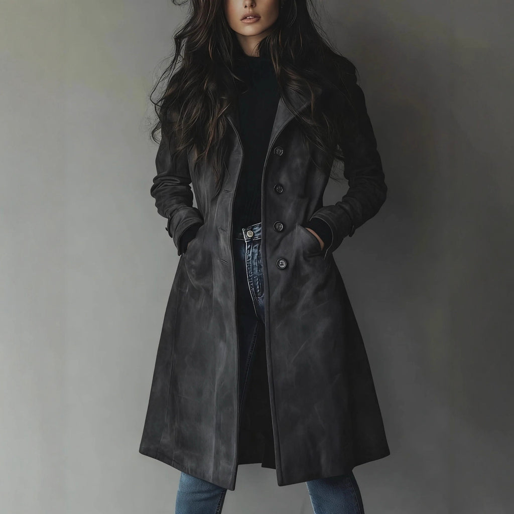 Women`s Western Style Long Trench Coat