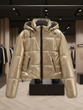 Metallic High-Shine Puffer • 5th AVE GOLD New Collection BYMANYC ® New York