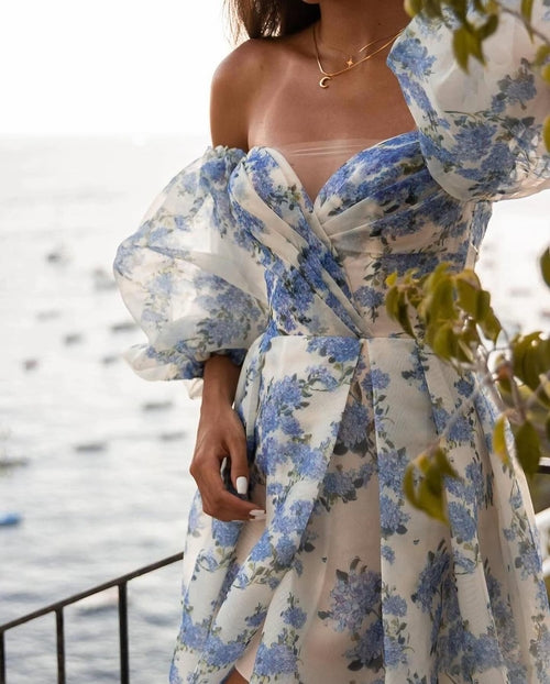 Tube Top Sexy Long Evening Dress Suspenders High End Split Elegant