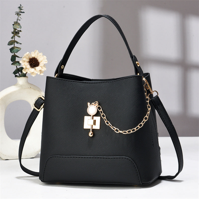 Classy Bucket Bag - Women Pu Leather Shoulder Bag