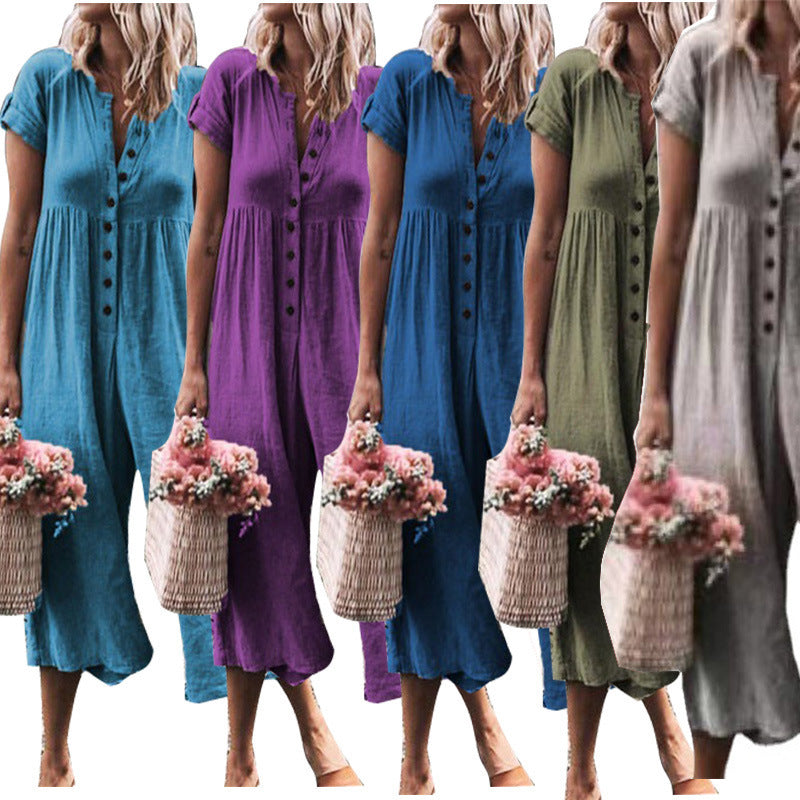 Women's Casual Colourful Jumpsuit