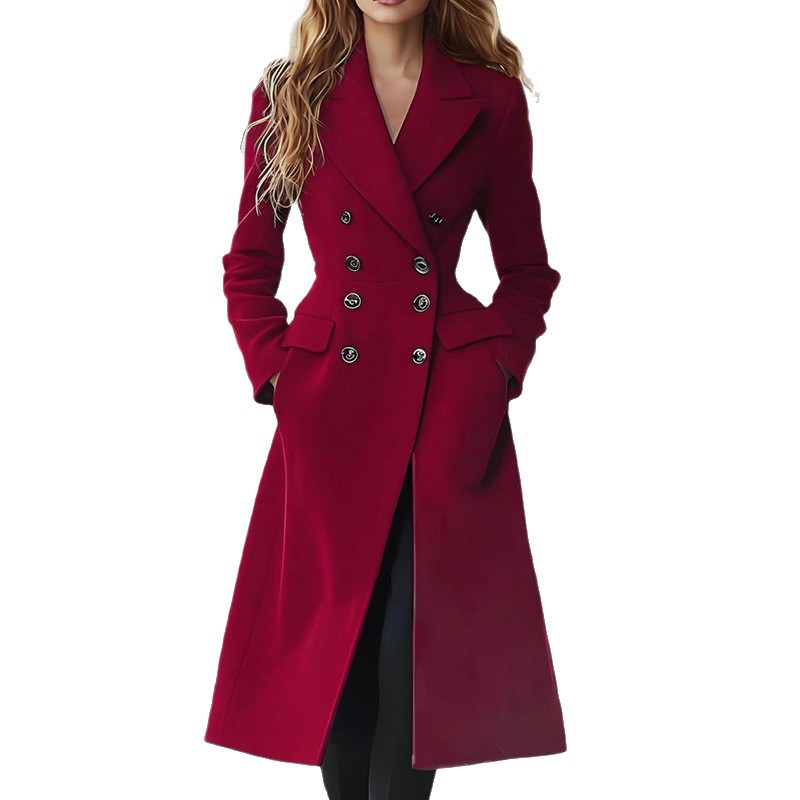 Classic Double Breasted Women's Coat