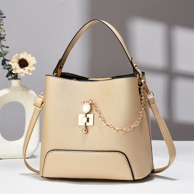 Classy Bucket Bag - Women Pu Leather Shoulder Bag
