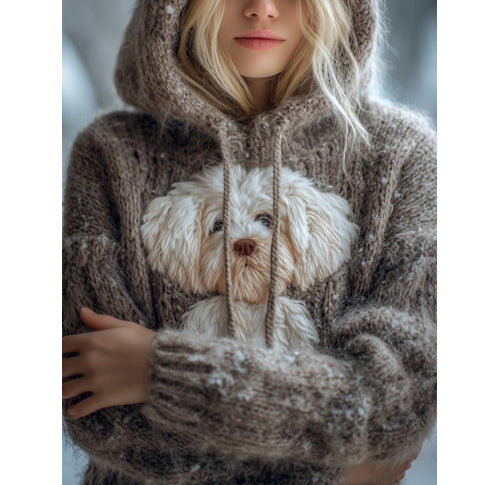 Retro Style Casual Womens Pullover Hoodie