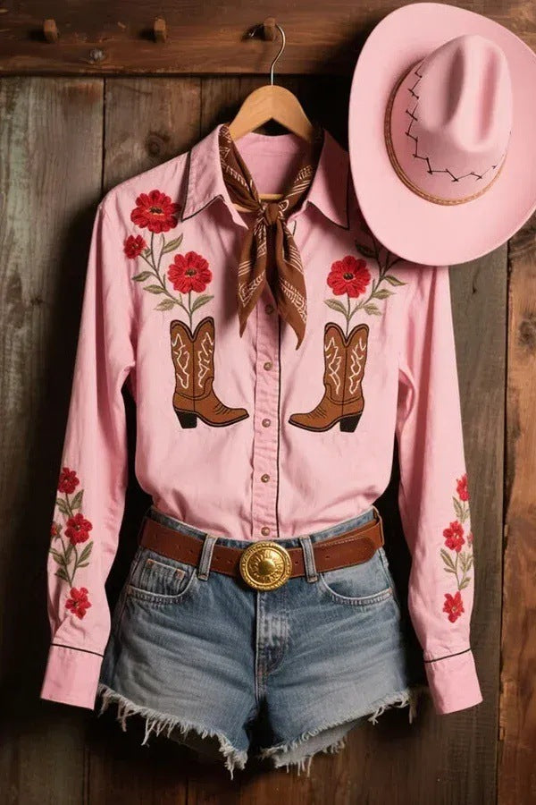 Romantic & Chic Collared Shirt For Women