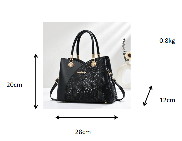 Versatile Sleek Shoulder Bag, Large Capacity