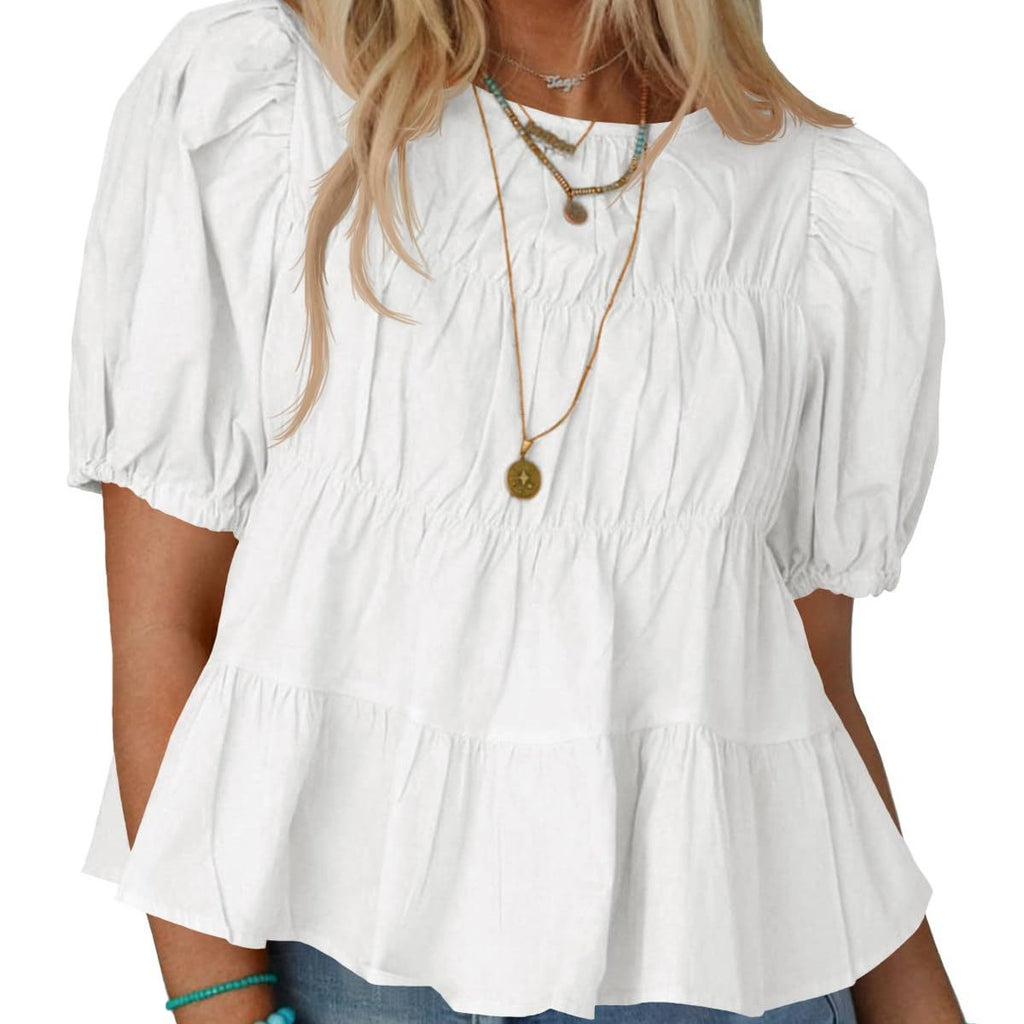 Summer Puff-sleeve Doll Top