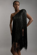 Sleek And Playful Tassel Party Dress