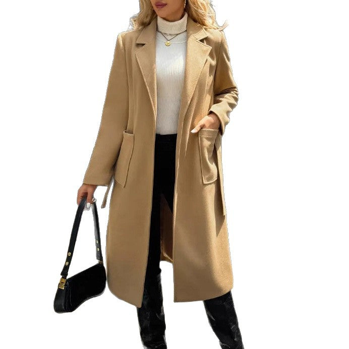 Women's Classic Belted Coat